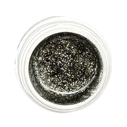 #566 Schwarz Chrom Glitter | Premium Farbgel
